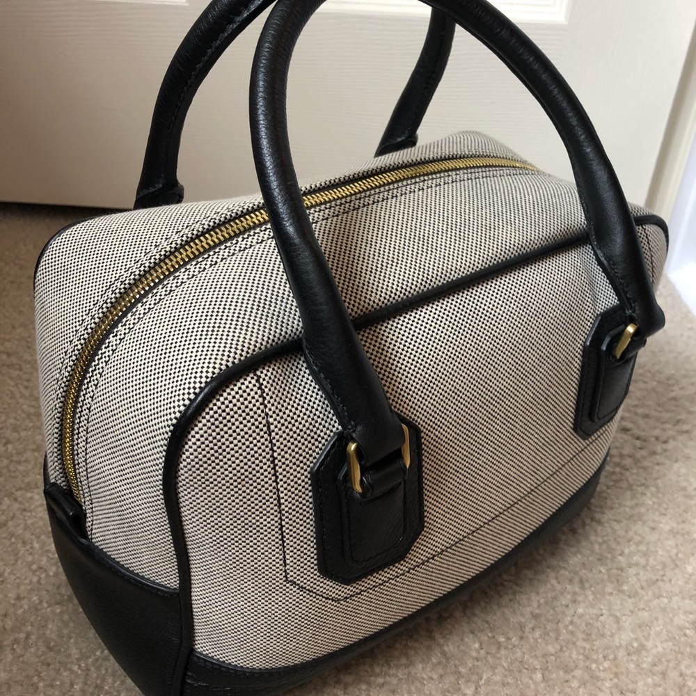 Last chance! NWT Jcrew 2014 Canvas/Leather Satchel - Picture 3 of 8